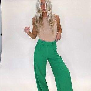 Green ZARA trouser